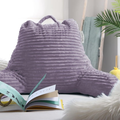 Clara Clark Reading Pillow for Bed Adult – Back Pillow for Sitting in Bed, Standard Bed Pillows for Sitting Up, Foam Chair Pillow, Sage Green Rest Pillow