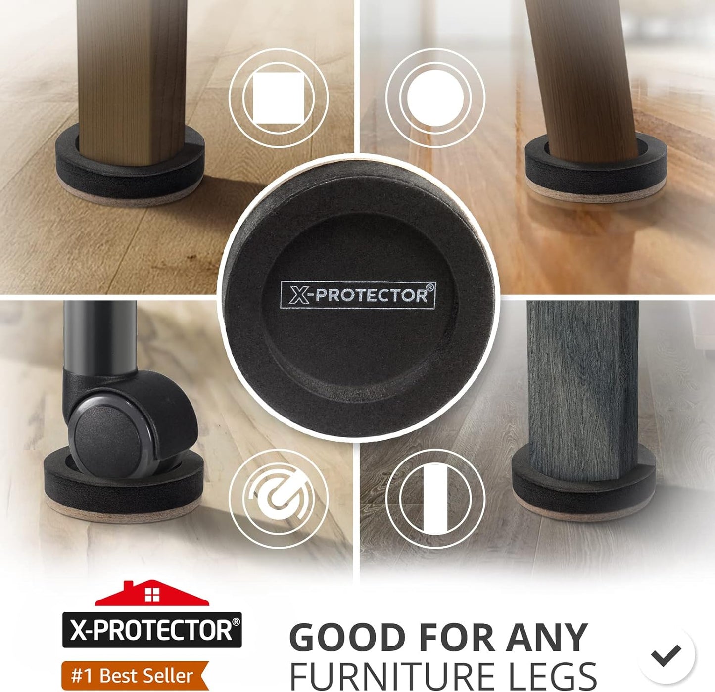 X-Protector Furniture Lifter Tool - Premium Furniture Jack Lifting Tool | Lift Furniture Easily - Appliance Lifter with 4.3" Adjustable Height - Ideal Jack to Lift Furniture Easily with No Effort
