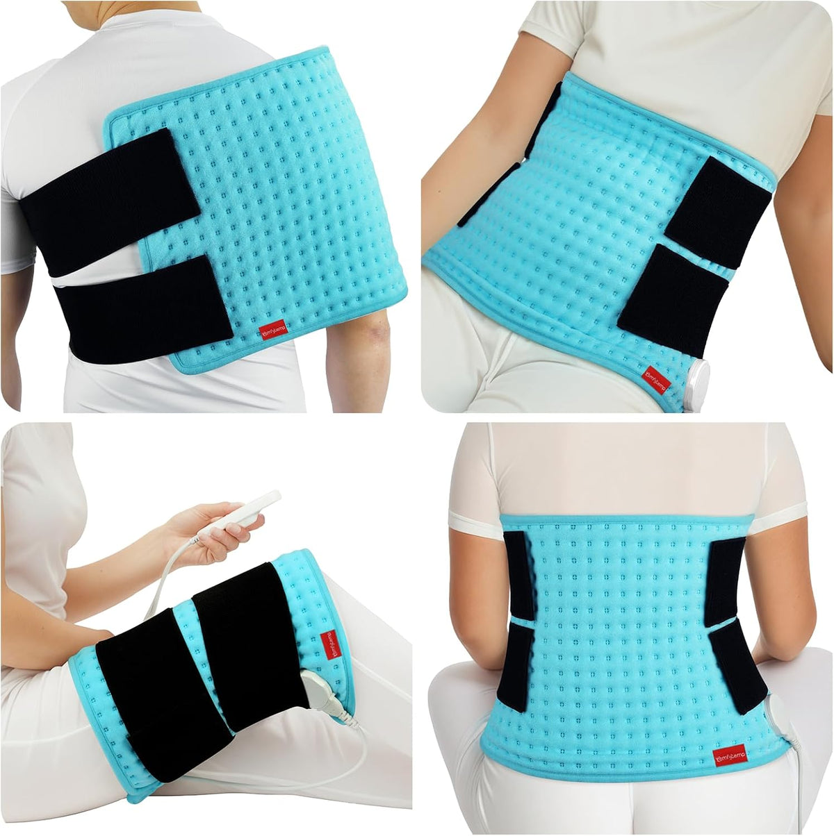 Comfytemp Wearable Heating Pad for Back & Period, FSA Eligible Pad, 12"×24"