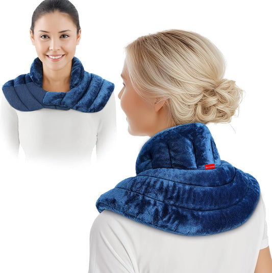 Comfytemp Microwavable Heating Pad for Neck and Shoulders, Weighted Wrap