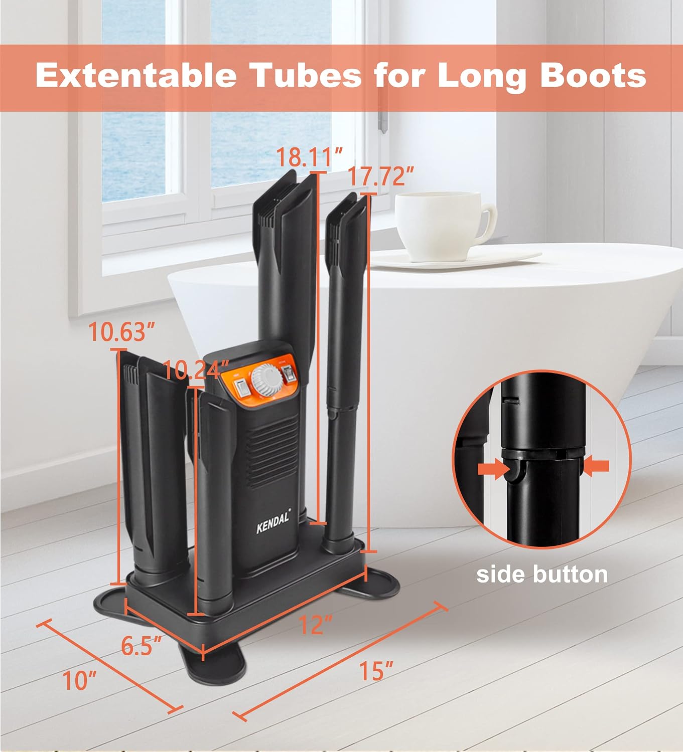 Boot Dryer for Work Boots, Shoe Dryer and Odor Eliminator, Portable Ski Boot Dryer with Adjustable Tubes & Timer, Ultra Silent, Quick Drying for Ski Boots, Sneakers, Gloves, Hats, Helmets