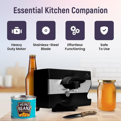 ELITRA HOME – Elitra 4-In-1 Under The Cabinet Electric Can Opener – White