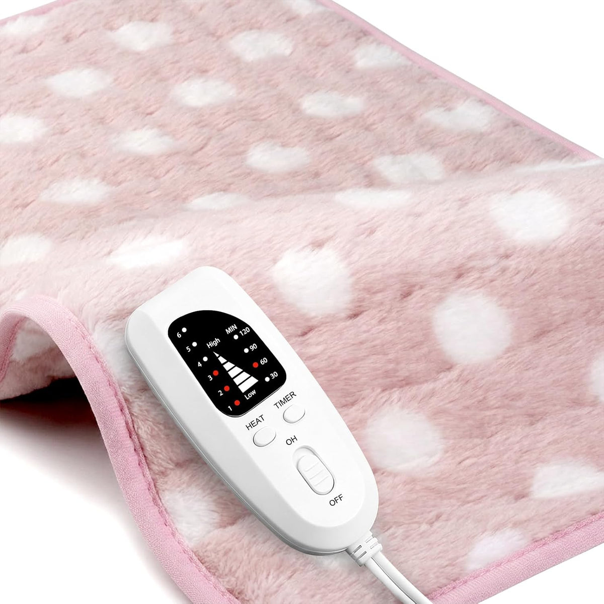 Electric Heating pad for Back Neck Shoulder Knee Arms Legs- Electric Heat Pads with 6 Heat Settings & Auto Shut Off Heat Heating Pad for Birthday Mother Father Girl Men Women