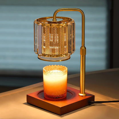 IN HAPPY Purple Candle Warmer Lamp with Timer & Dimmer, Gifts for Women, Housewarming Gifts for New Home, Adjustable Height Candle Warmer Lamp with 2 Bulbs for Jar Candles, Bedroom Home Decor