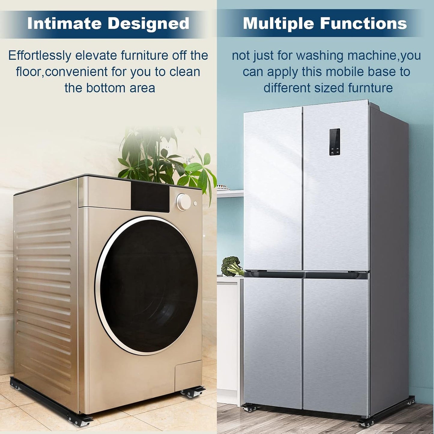 Lemtrflo Refrigerator Sliders, Appliance Rollers, Wheels for Cooler | Appliance Mover