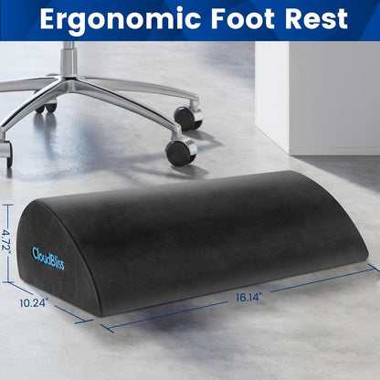 Foot Rest for Under Desk at Work, Foot Stool for Office, Footrest, Black