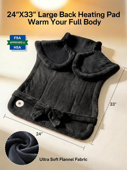 ALLJOY Heating Pad for Neck and Shoulders and Back Pain Relief