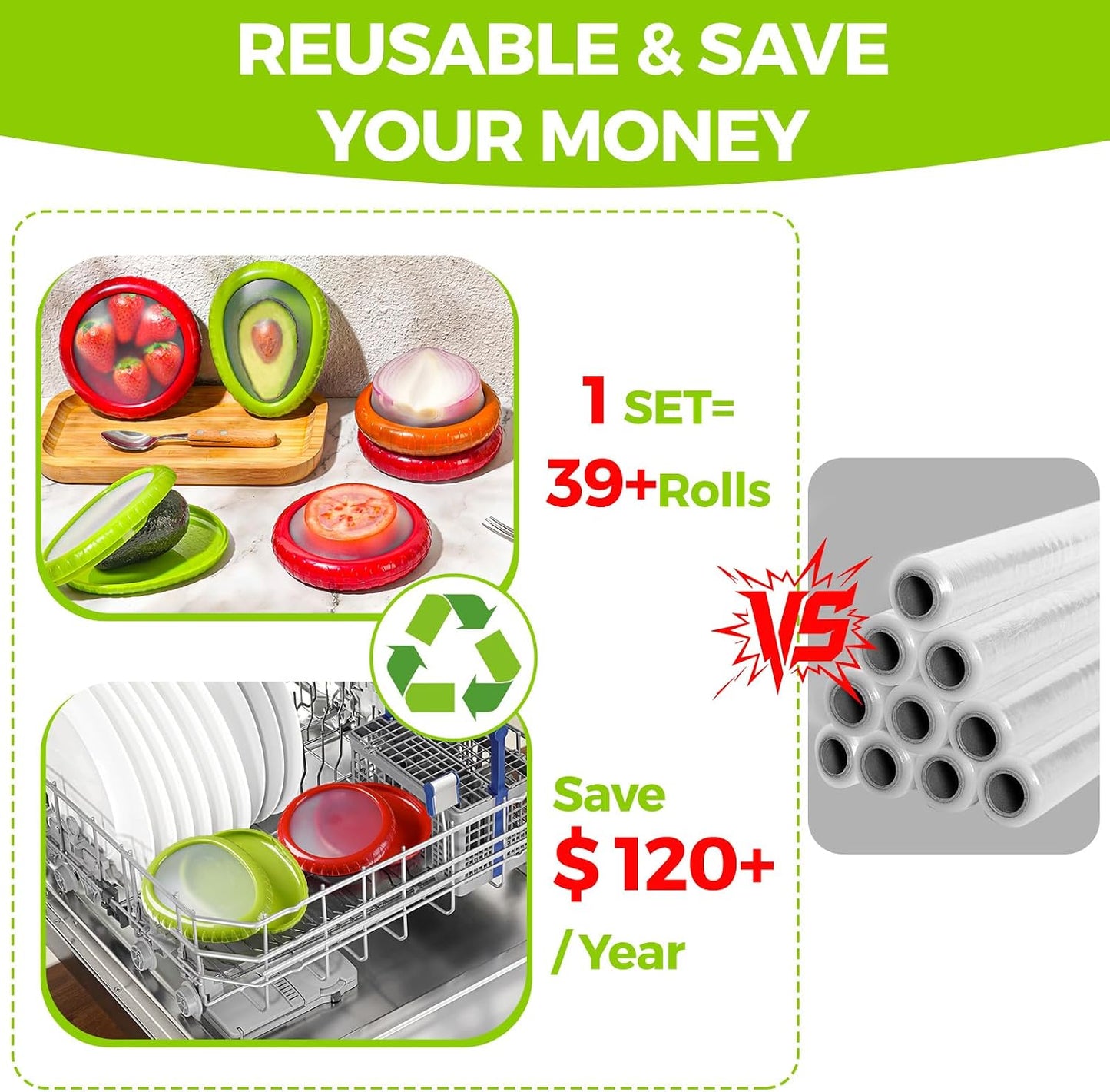 Avocado Saver & Onion Storage Set,4 Pcs Silicone Fruit Vegetable Anti-oxidation Box,Reusable Fridge Fresh Pod Food Storage,Perfect Containers for Lemons, Tomato & Garlic