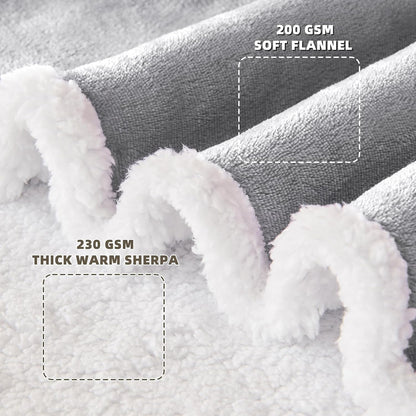 IFNOW Sherpa Wearable Blanket with Sleeves, Oversized Snuggle Robe, Purple | 430GSM Thick, 55x69", Big Pocket, TV Blanket,Fall Winter Dorm Essentials or Office, Christmas Birthday Gifts for Women Men