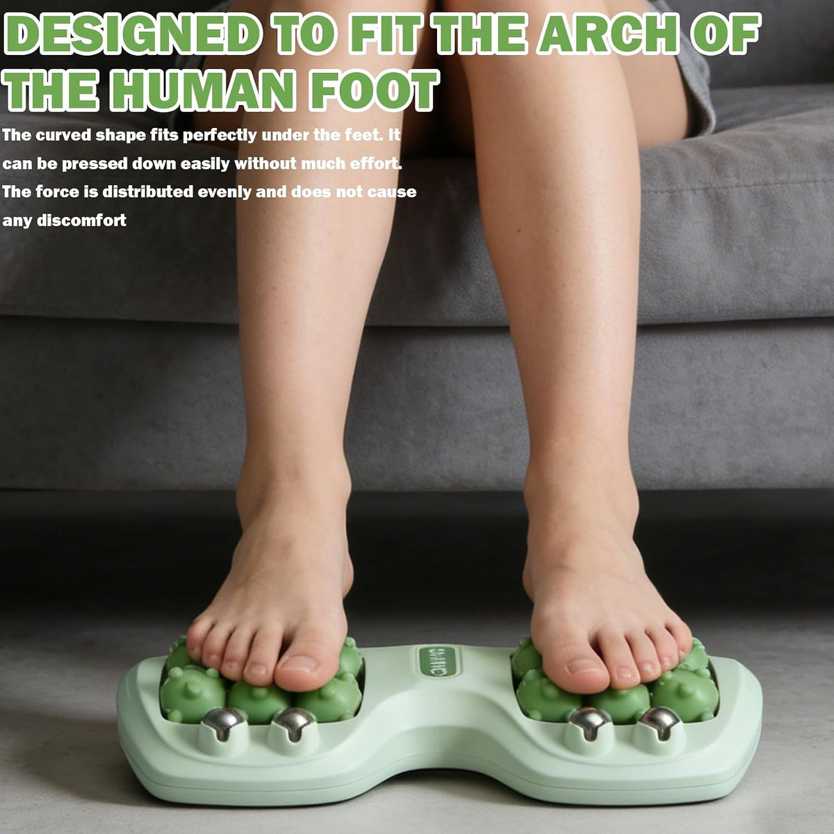 Dual Foot Massage Roller for Plantar Fasciitis Relief Purple