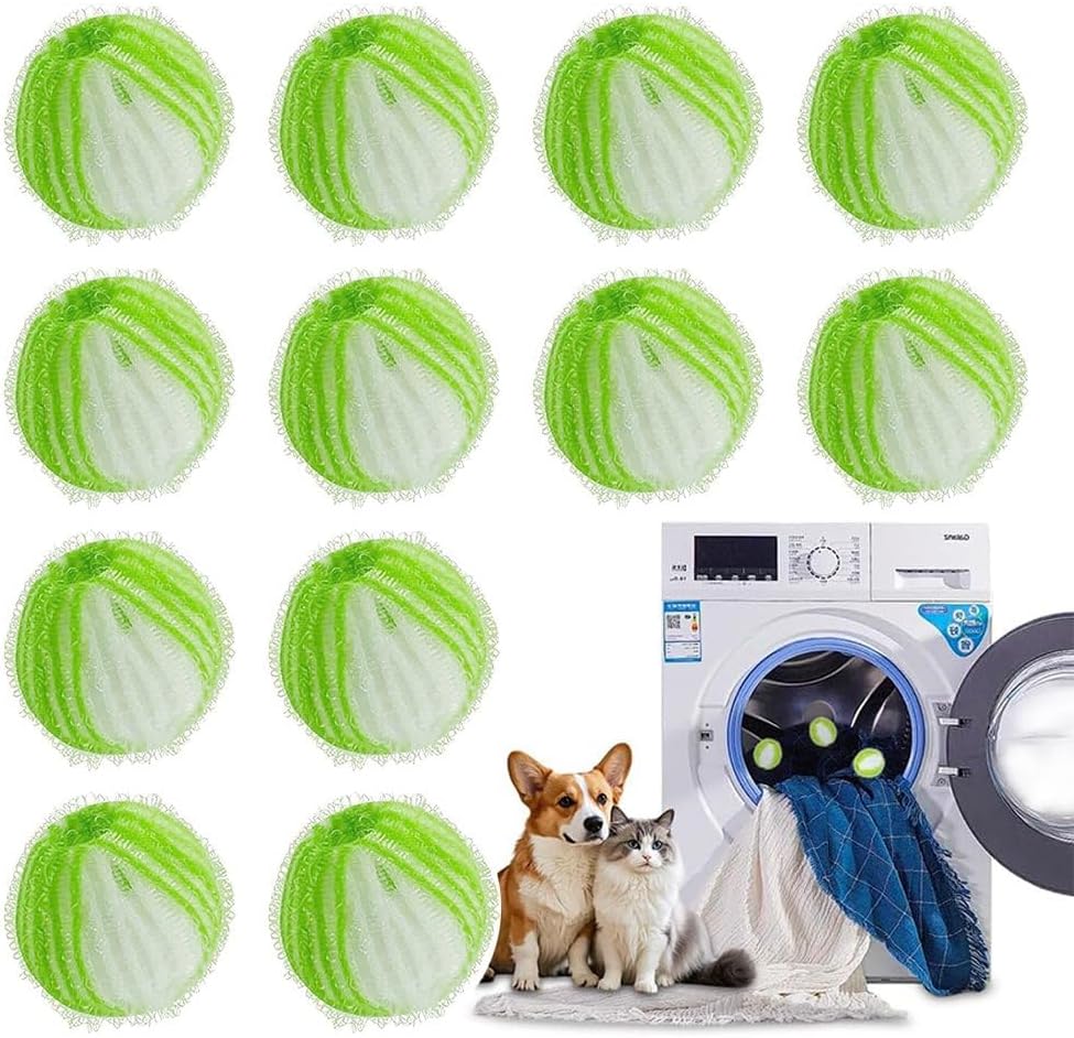 Hair Remover for Laundry Reusable Lint Catcher and Washing Machine Dryer Balls for Removing Dog and Cat Fur from Clothing