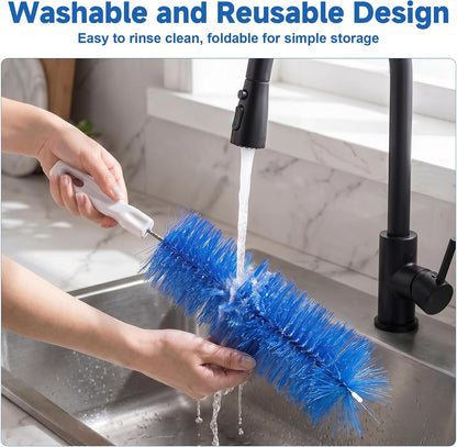 Fan Cleaning Brush, CN1ST 2PCS Brush Reusable Removes Dirt from Fans, Air Conditioning, Home, Car Vents Curtain
