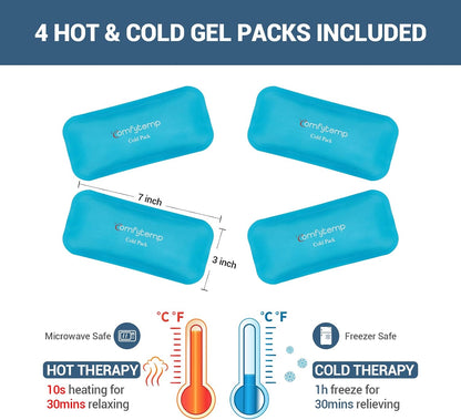 Comfytemp Wisdom Teeth Ice Pack Head Wrap, Gel Face Ice Pack for TMJ Relief