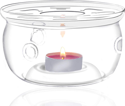 Jusalpha High Heat Resistant & Lead-Free Glass Teapot Warmer (Glass Warmer 002)
