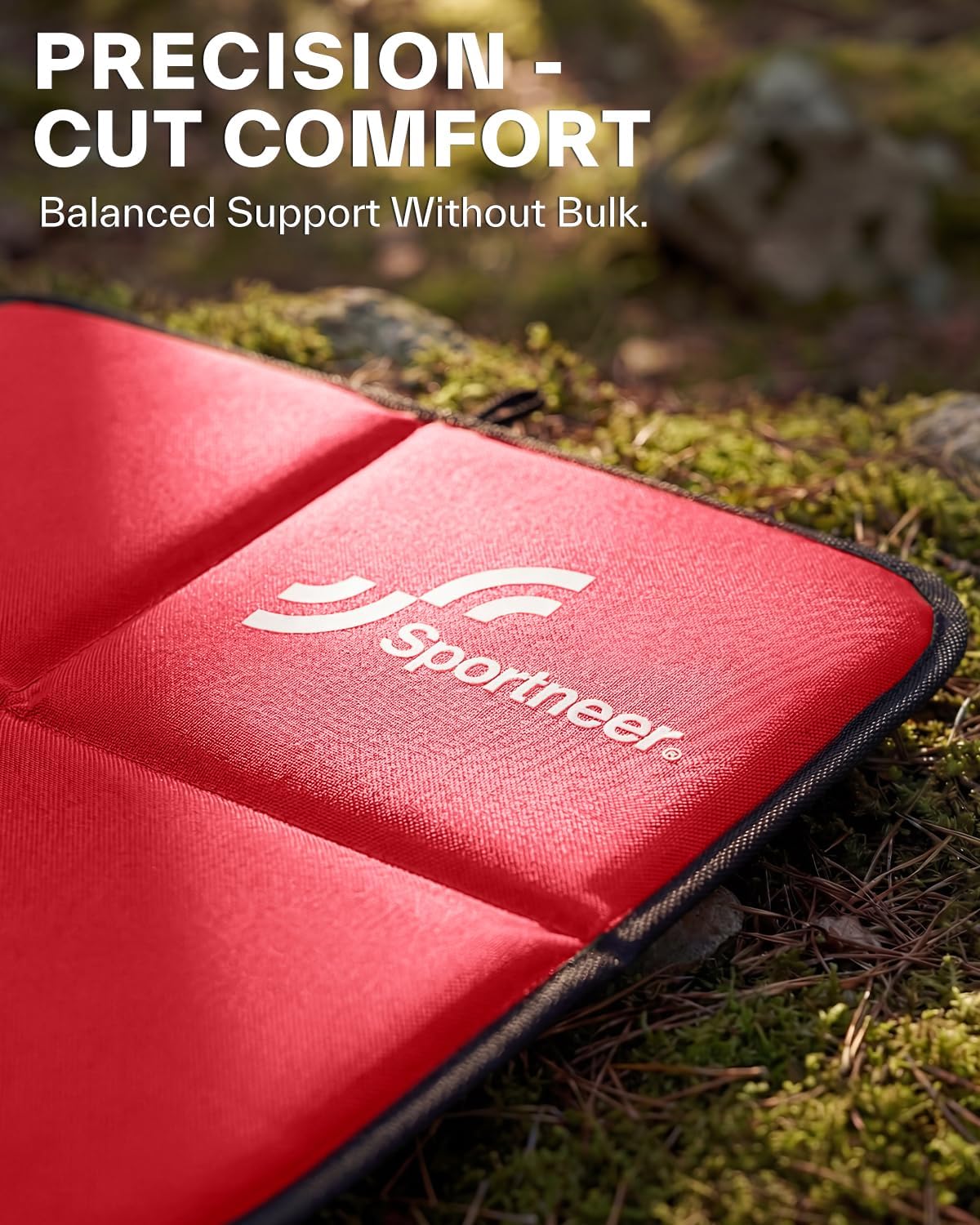 Sportneer Sitting Pad, 0.13lbs Lightweight Waterproof Folding Seat Pad for Backpacking, 15.75'' x 15.75'' Portable Camping Seat Mat for Hiking, Picnics & Outdoor Use