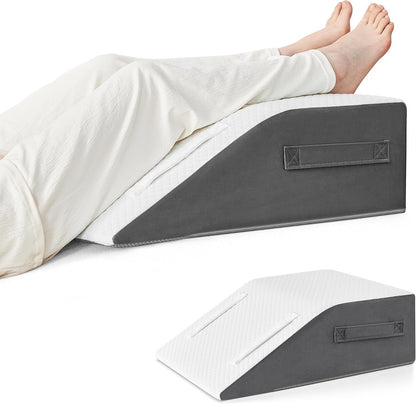 Yojoker Leg Elevation Pillows for Swelling, Memory Foam Wedge Pillow for Legs Blood Circulation, Leg Elevation Pillows for After Surgery, Knee Wedge Pillow for Sleeping Back Hip Ankles Relief