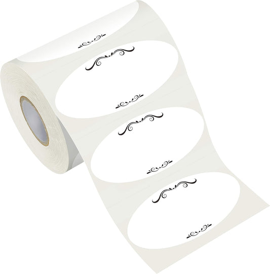 500 Removable Freezer Pantry Labels, Waterproof Tear Resistant Removable No Residue, for Food Containers Jars Kitchen Restaurant Storage Organization