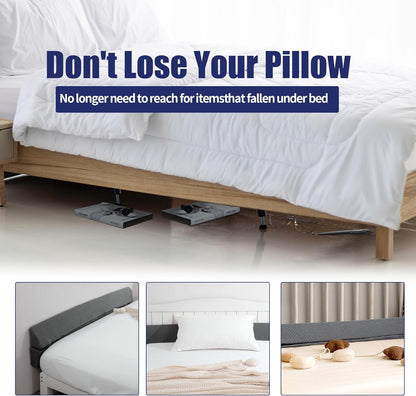 HOMBYS Wedge Pillow Headboard for Bed Gap,Foldable Bed Wedge Gap Filler Queen Size,Matterss Gap Filler,Multi Functional Bed Crack Pillow, Fill The Gap (0-7") Between Your Headboard and Mattress,White