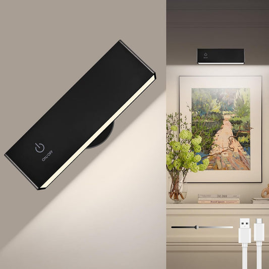 Rechargeable Wall Sconce, Battery Operated Wall Light (1 Pack)