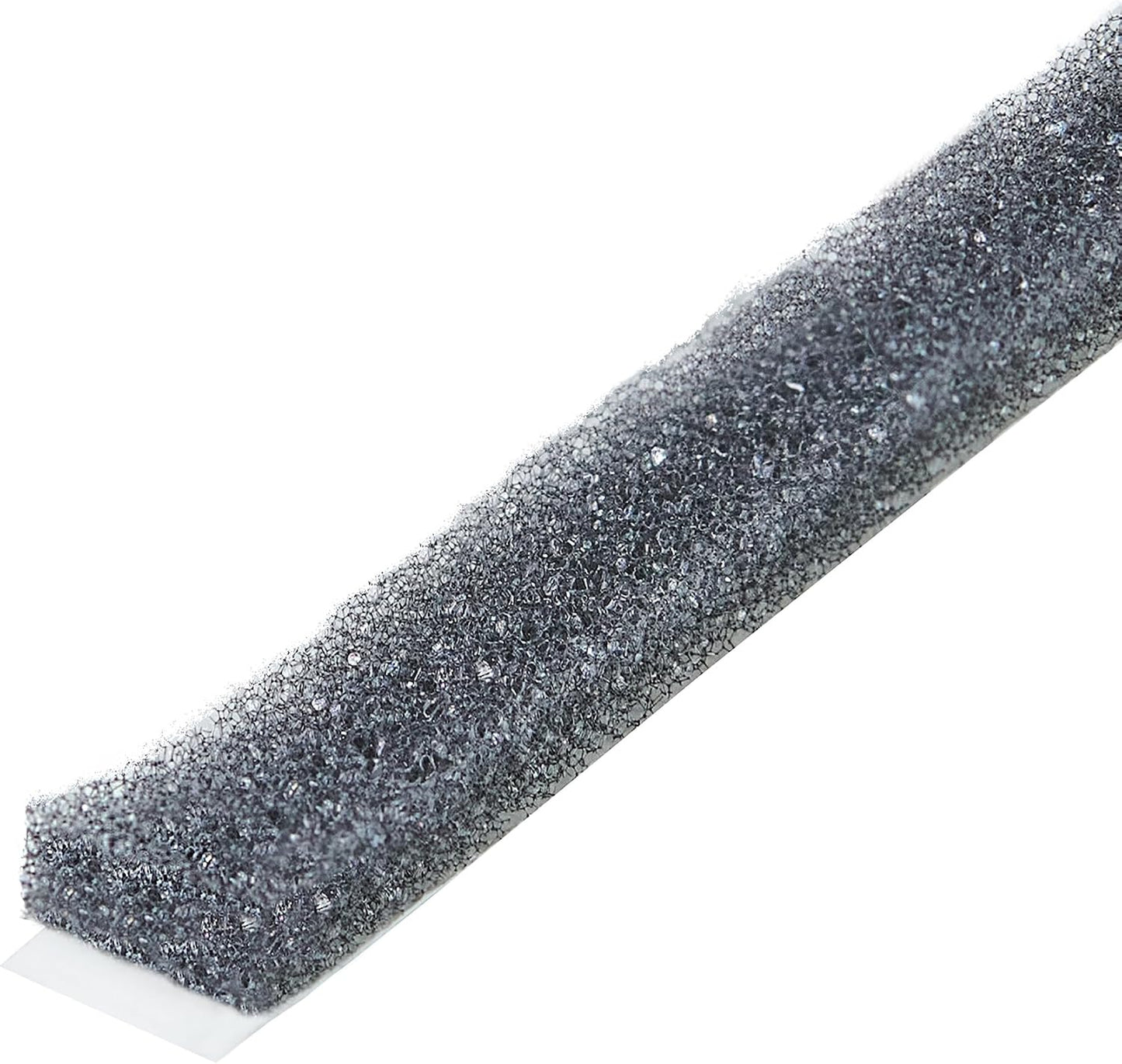 MD Building Foam Window Seal for Ex-Large Gaps, Gray, 17ft | Open-Cell Polyurethane Foam, Self-Adhesive Backing, Cut-to-Length Scissors, Seals Drafts Moisture Dust Insects