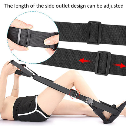 Foot and Calf Stretcher, Adjustable Stretch Band for Plantar Fasciitis Achilles Tendonitis Heel Spurs Foot Drop, Leg Stretching Band Hamstring Stretch Strap for Muscle Strength Flexibility Training