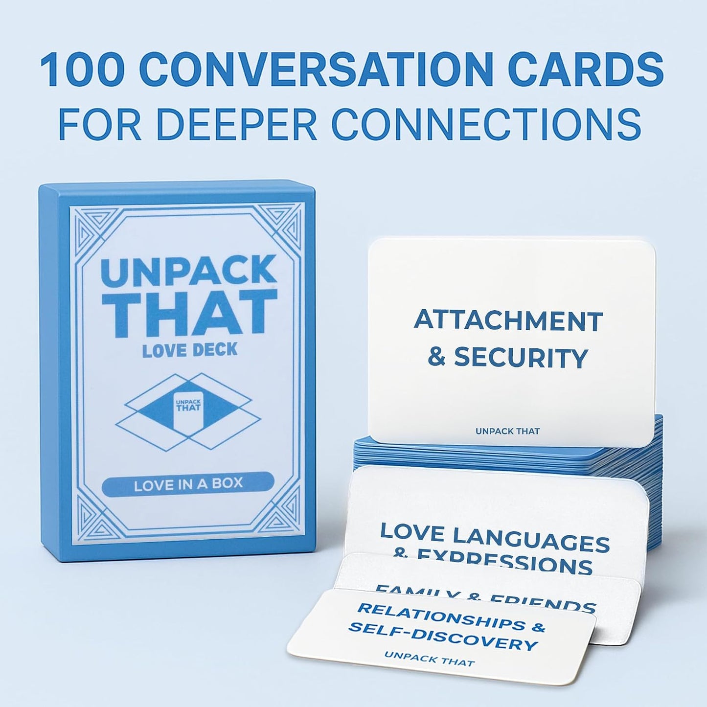 UNPACK THAT Self-Exploration Card Deck Personal Growth Cards - 100 Deep Questions for Self-Discovery, Mindfulness & Emotional Healing | Journal Prompt, for Her