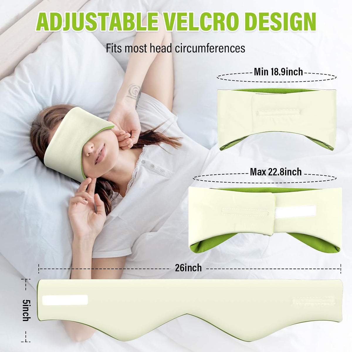 Sleep Mask & Earmuffs for Sleep - 2 in 1 Ear & Eye Mask with Ear Plugs