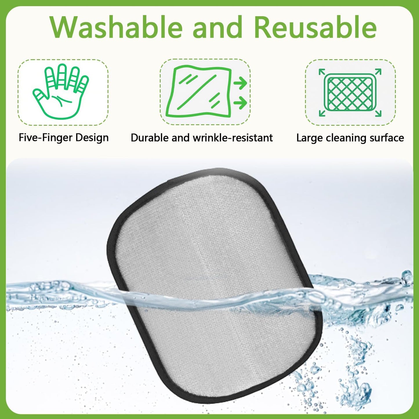 Electrostatic Pet Hair Remover Glove – Reusable Lint Roller Alternative for Furniture, Carpet & Clothes – Washable Dog & Cat Hair Brush with Strong Grip – No Sticky Refills Needed(1PCS)