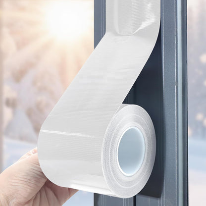 Window Sealing Tape, Window AC Insulation Tape, White 3 Inch x 65 FT | Waterproof Blocker for Cold Heat Air, Windproof, No Residue Strong adheisve