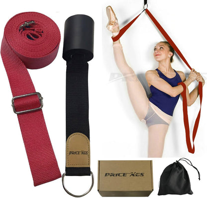 Leg Ballet Yoga Stretcher, Door Attachment Get More Flexible, Flexibility & Stretching Leg Straps - Great for Cheer Dance Gymnastics or Any Sport Trainer Premium Stretch Fitness Equipment