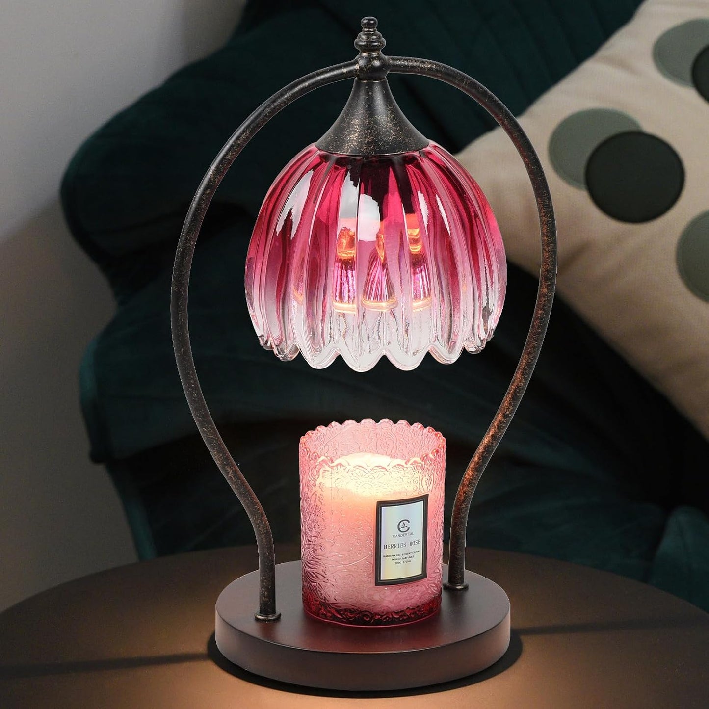 GOODBUY Candle Warmer Lamp with Timer Dimmable: Electric Candle Warmer Birthday Gifts for Women Mom - Candle Lamp Warmer House Warming Gifts New Home Decor - Wax Warmer for Jar Candles with 2 Bulbs