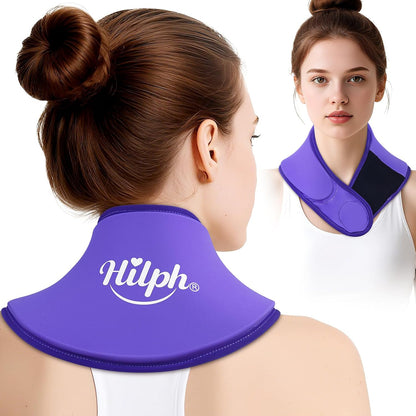 Hilph Neck Ice Pack Wrap Gel, Soft Gel Ice Pack for Cervical Neck Pain