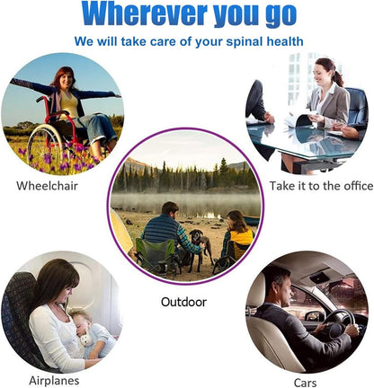 Gel Seat Cushion for Long Sitting Pressure Relief(Super Large&Thick) -Wheelchair Cushion for Pressure Sores - Coccyx,Sciatica & Tailbone Pain Relief Cushion- Non-Slip Butt Pillow for Office, Home, Car
