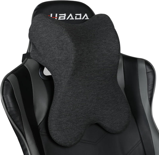 Car Neck Pillow for Driving Gaming Chair Headrest Pillow Office Chair Neck Pillow Ergonomic Design Double Straps Design Suitable for Different Heights