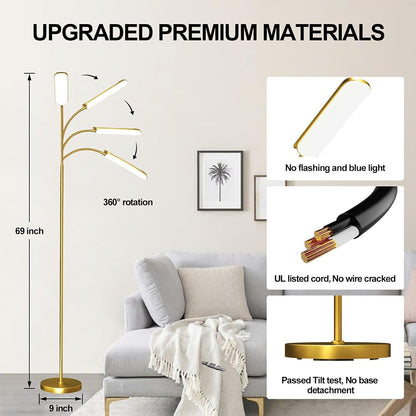 marctronic Floor Lamp, 18W 1800LM Super Bright LED Floor Lamp with Remote & Works with Smart Plug, Dimmable Timing Eye Caring Reading Lamps Floor Standing for Living Room Bedroom Office