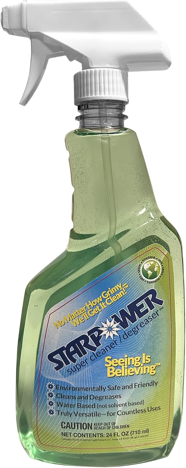 STARPOWER Heavy Duty Multi Surface Grease Remover, 24 Ounces | All Purpose, Oil, Grime Remover