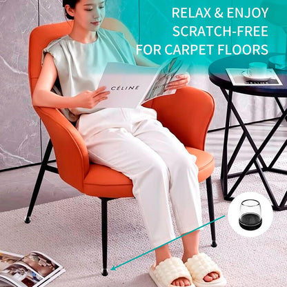 Chair Sliders for Carpet, 16PCS Furniture Sliders for Carpeted Floors & Hardwood Floors, Round Chair Glide Pads for Quickly and Easily Moving Furniture, Protect Floor(Clear, Fit 0.75"-1.1") | Chair Glides for Carpet & Hardwood Floor, Furniture Slides