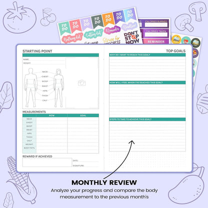 Food Journal - Journal for Women Weight Loss, 5.8" x 8.3