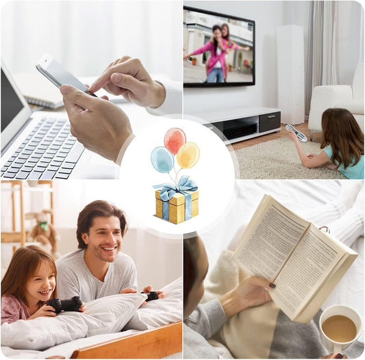 okcsc Lazy Reading Glasses Light Thinner Horizontal HD Glasses for Lying Down to Watch TV/Mobile Reading Books 90°Angle Prism Lazy Readers Glasses