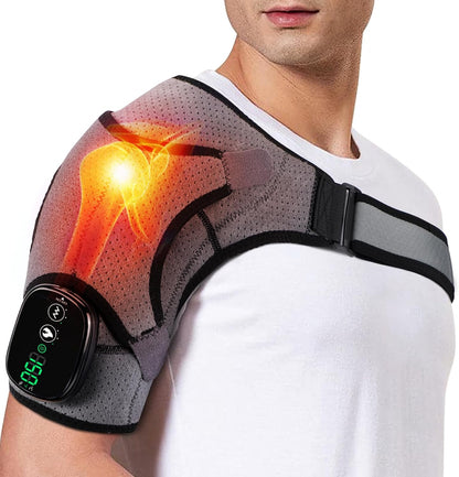 Shoulder Heating Pad with Massage , Shoulder Massager for Pain Relief