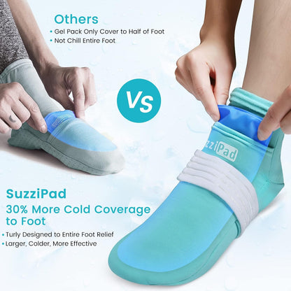 SuzziPad Cold Therapy Socks & Hand Ice Pack, Cooling Gloves for Chemotherapy, Chemo Care Package for Women and Men, S/M