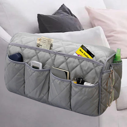 Armchair Caddy,Non Slip Recliner Organizer,Waterproof Sofa Armrest Organizer, Remote Control Holder for Recliner.Chair Arm Organizer with 14 Pockets for TV Remote, Phone, Magazine