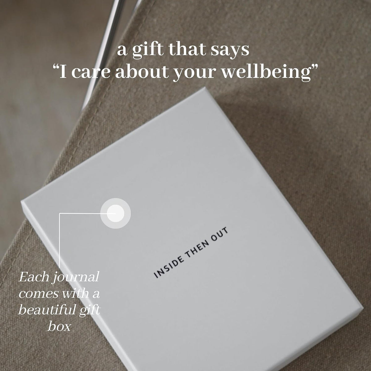 INSIDE THEN OUT Dig Deeper Journal - Guided Daily Journal with 180 Undated Prompts for Intention, Healing, Growth, Gratitude, Self Love & Discovery - Self Care Routine Gift for Women and Men