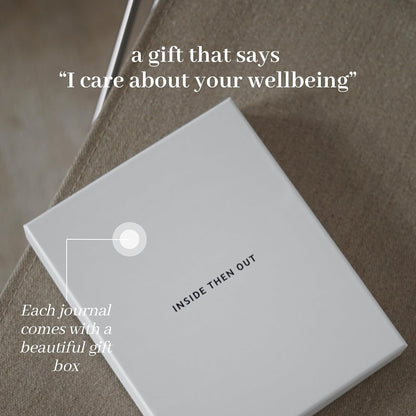 INSIDE THEN OUT Dig Deeper Journal - Guided Daily Journal with 180 Undated Prompts for Intention, Healing, Growth, Gratitude, Self Love & Discovery - Self Care Routine Gift for Women and Men