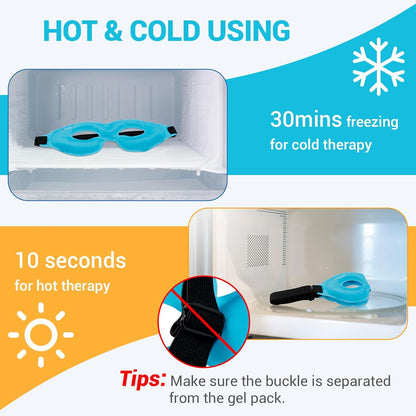 Comfytemp Cold Gel Eye Mask, Cooling Eye Ice Pack for Puffiness