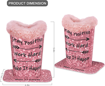 Eyeglasses Holder,Plush Lined PU Leather Pattern Stand Case with Magnetic Base,Unisex for Women Men