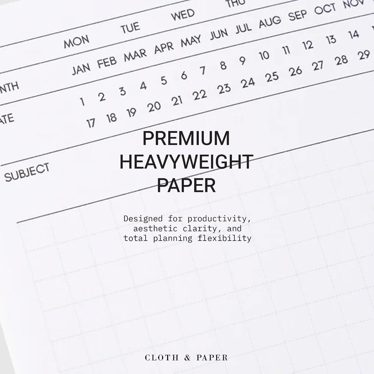 Cloth & Paper Travel Notebook | Daily Wellness Planner – Smoked Salt | Pocket Plus Wellness Planner 3.2" x 6" | Habit Tracker & Self Care Journal for Goals, Gratitude & Reflection – Soft Touch Cover