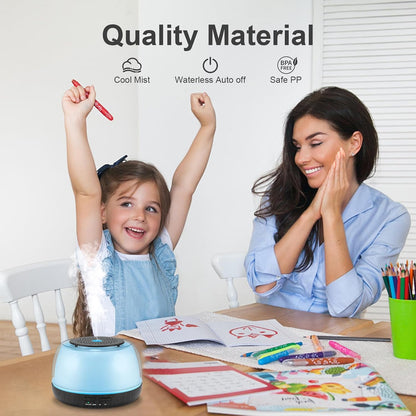 300ML Essential Oil Diffuser, Remote Control Ultrasonic Aromatherapy Oil Diffusers Cool Mist Humidifier, Waterless Auto-Off and 7 LED Light Colors for Bedroom, Yoga, SPA, Baby