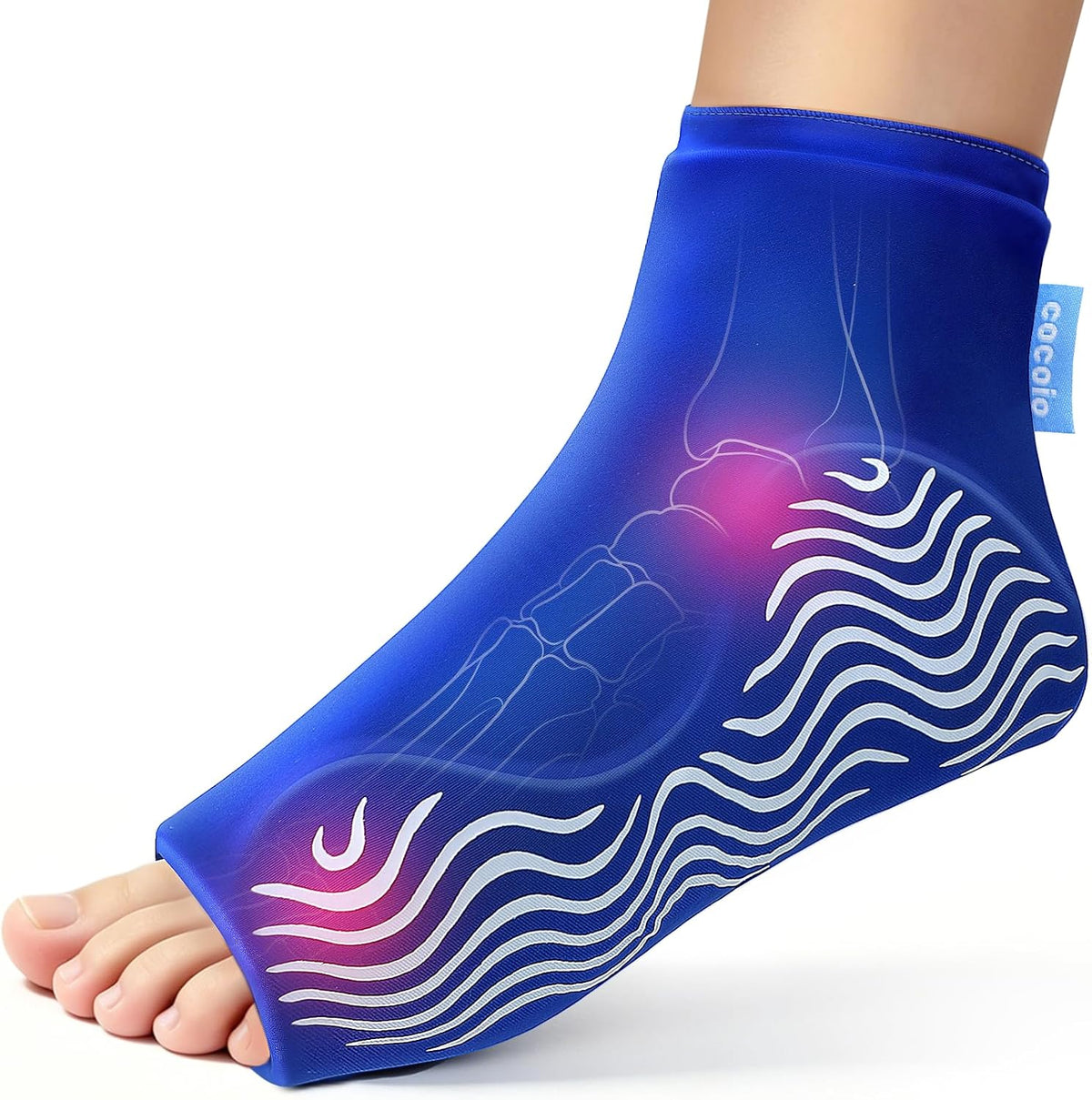 Ankle Ice Pack Wrap Cold Compression for Sprain & Swelling Relief