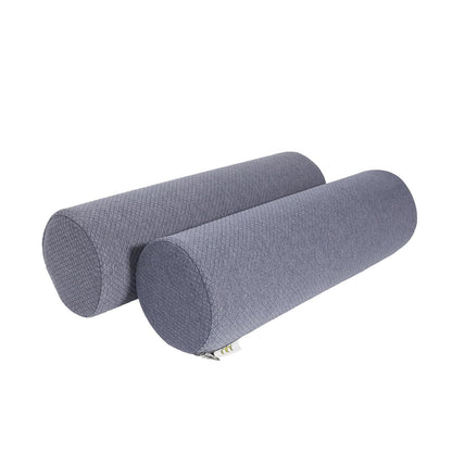 2 Pack Round Massage Table Bolster Pillow Pad, Bolster Pillow, Round Pillows, Suitable for Earthlite Massage Table (Grey, 4.7''x19.6'')